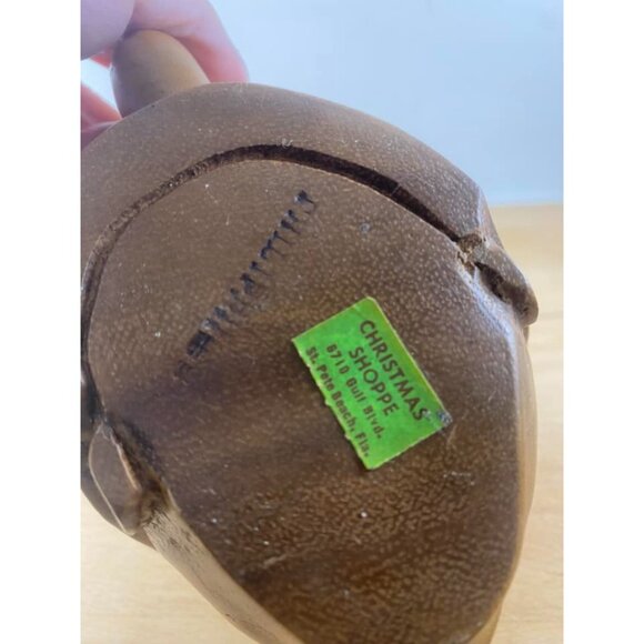 Boho Hand Carved Wooden Mug With Face Design & Handle Tiki Phillipines Boho - Picture 4 of 6